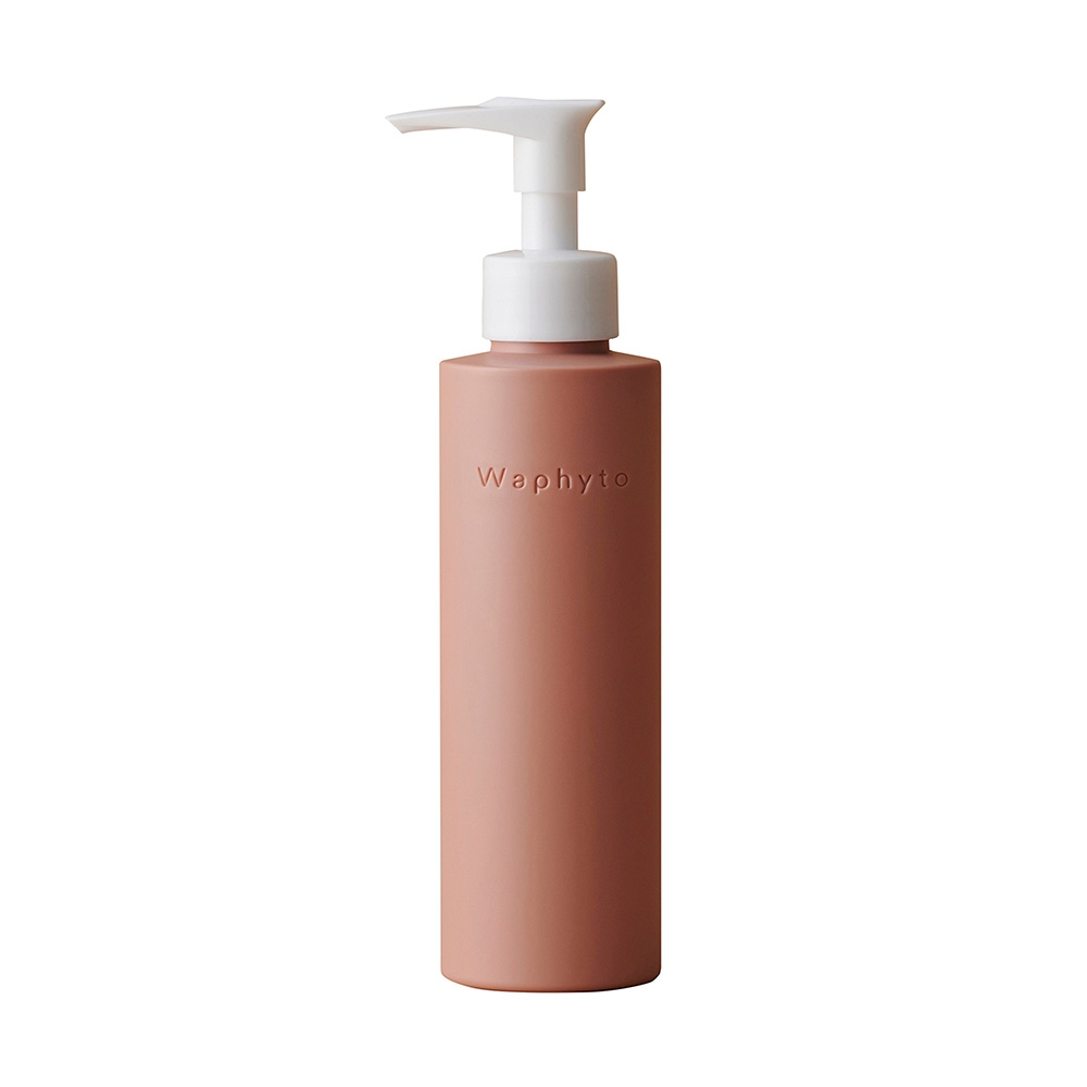 A pink pump bottle labeled "Waphyto" with a white dispenser, set against a plain white background.