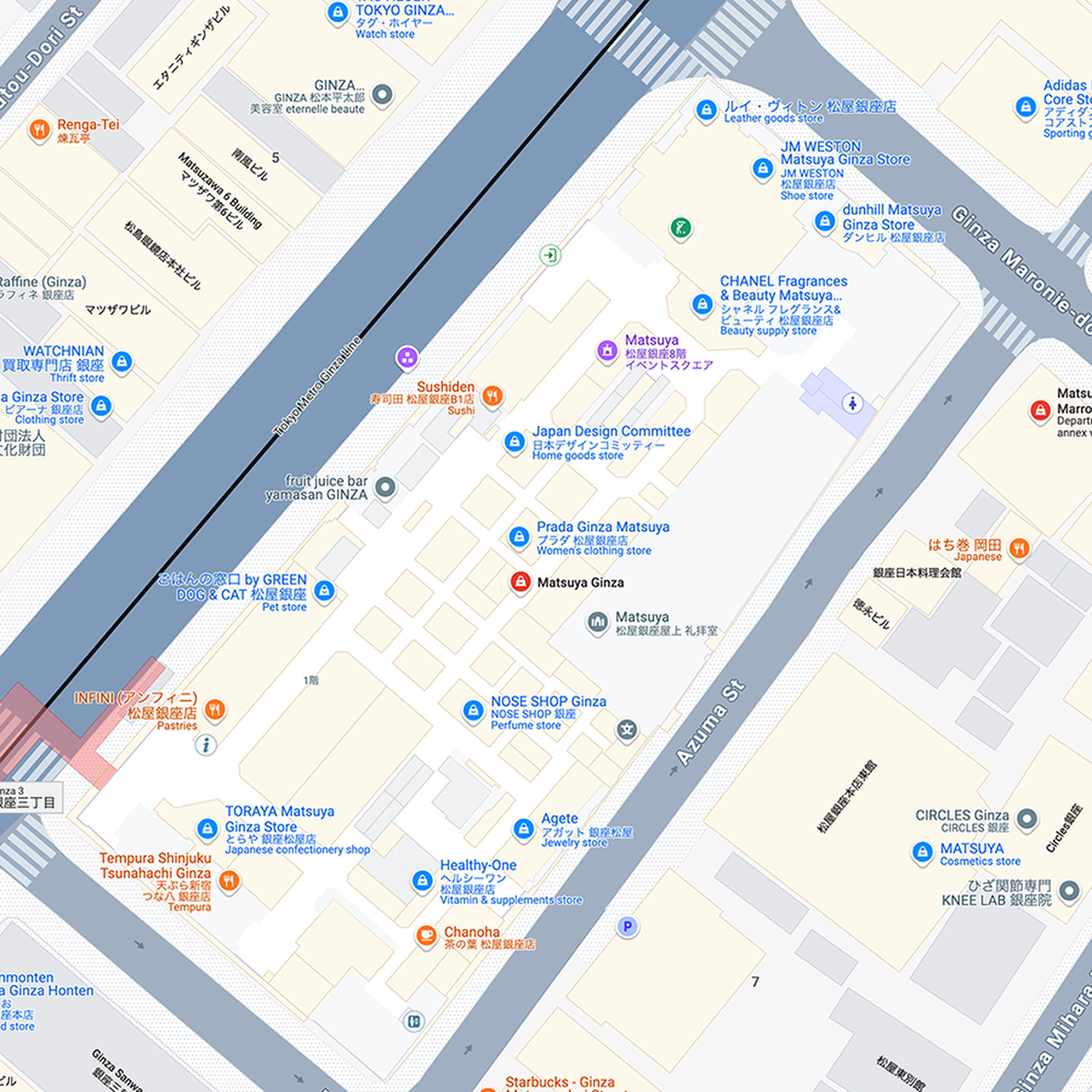 松屋銀座のサービス・施設｜店舗案内・アクセス・お食事 | Matsuya Ginza